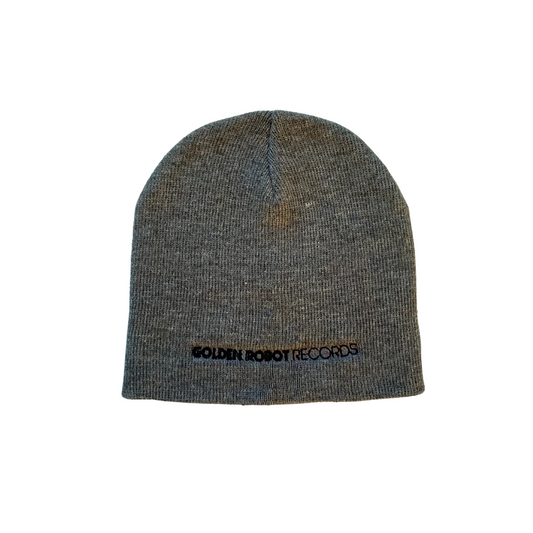 Robot Designs - Grey Beanie with Black Logo (2021 Design)
