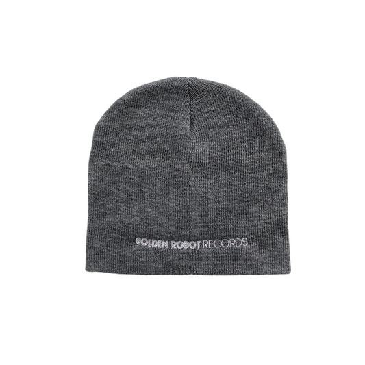 Robot Designs - Grey Beanie with White Logo (2021 Design)