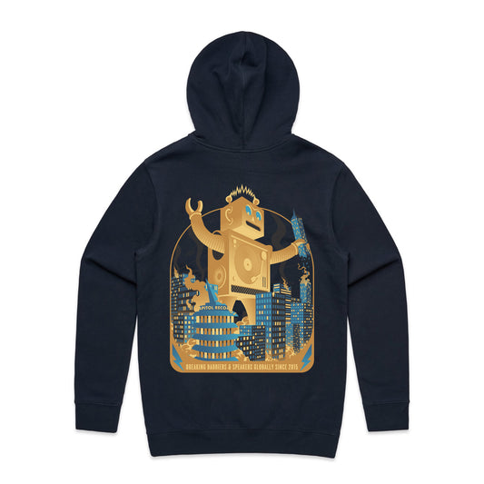 Robot Designs - Golden Robot Records Breaking Barriers Hoodie (2021 Version)