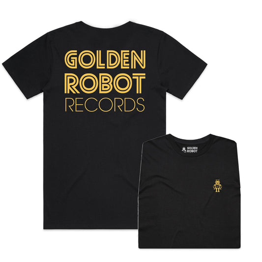Robot Designs - Gold GRR Logo Crew Neck Tee (2016 Design - v2)