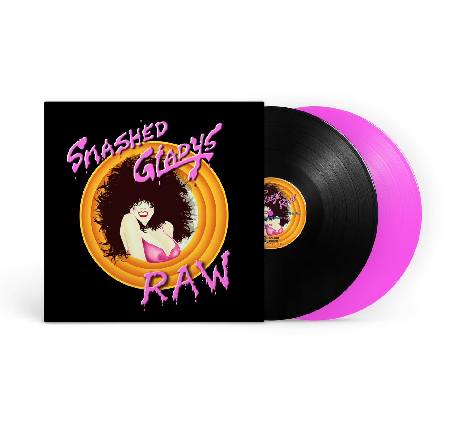 Smashed Gladys - Raw - Black & Pink 12" Double LP