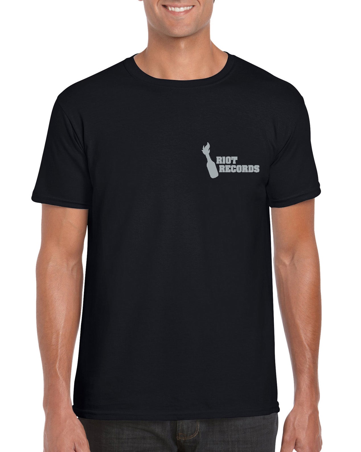 Robot Designs - Riot Records Crew Neck Tee (2020 Design)