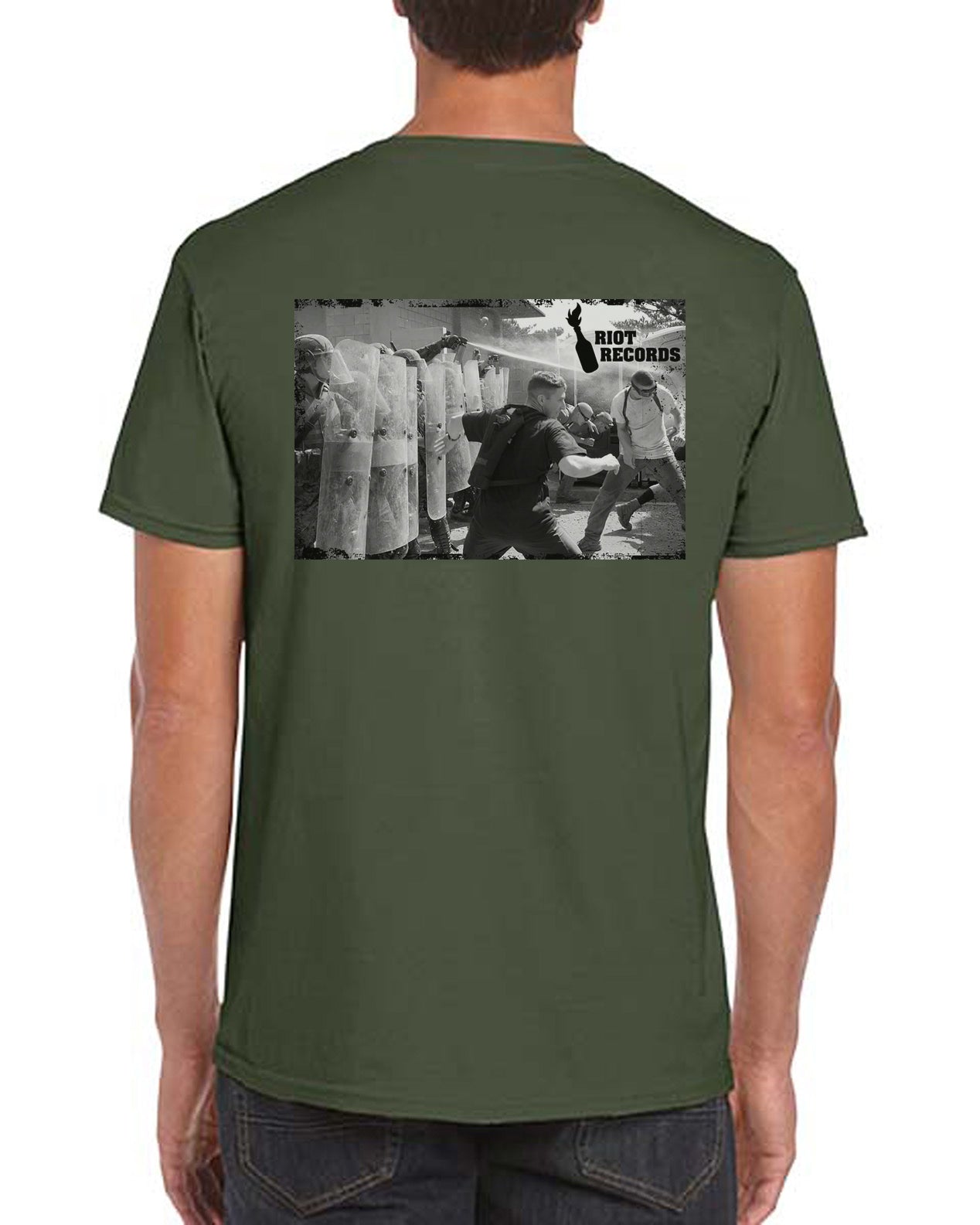 Robot Designs - Riot Records Crew Neck Tee (2020 Design)