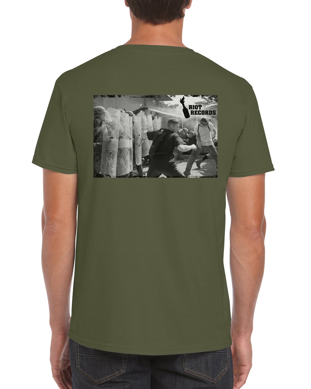 Robot Designs - Riot Records Crew Neck Tee (2020 Design)