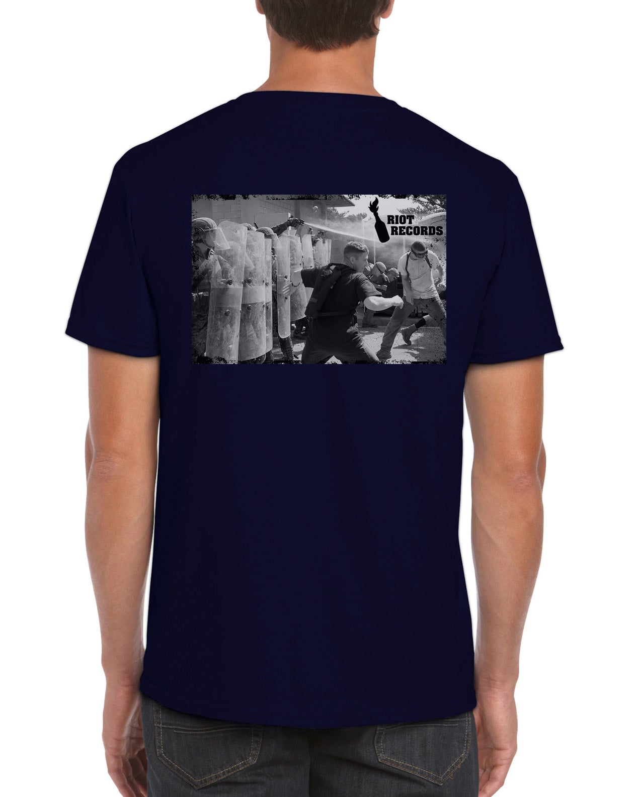 Robot Designs - Riot Records Crew Neck Tee (2020 Design)