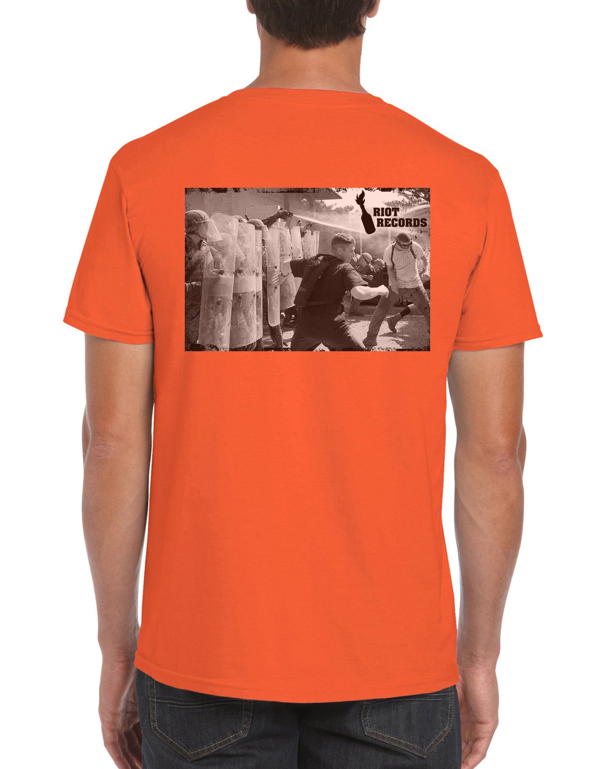 Robot Designs - Riot Records Crew Neck Tee (2020 Design)