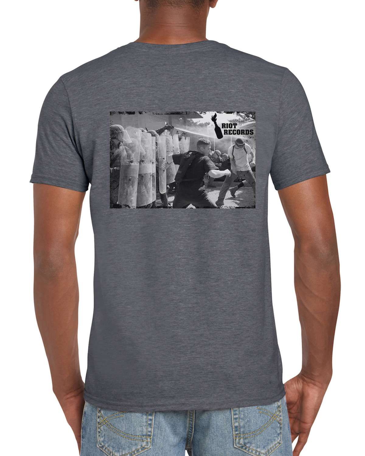 Robot Designs - Riot Records Crew Neck Tee (2020 Design)