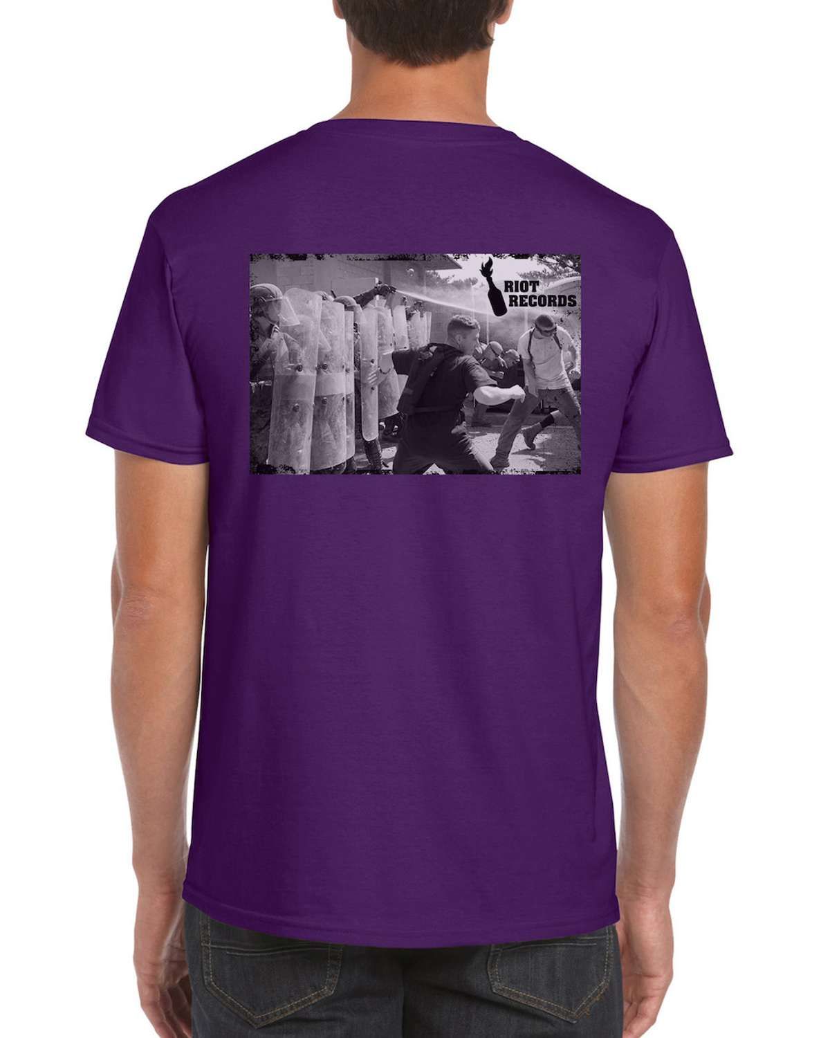 Robot Designs - Riot Records Crew Neck Tee (2020 Design)